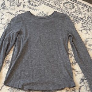 SO Girls’ Charcoal Long Sleeve Tee